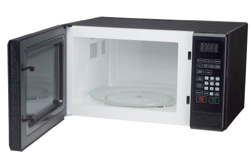 Magic Chef 1.1 Cu. Ft Black 1000W Countertop Microwave Oven With Push-Button Door #TOP1