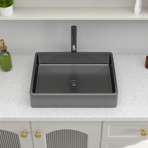 Logmey Stainless Steel Vessel Sink Cover