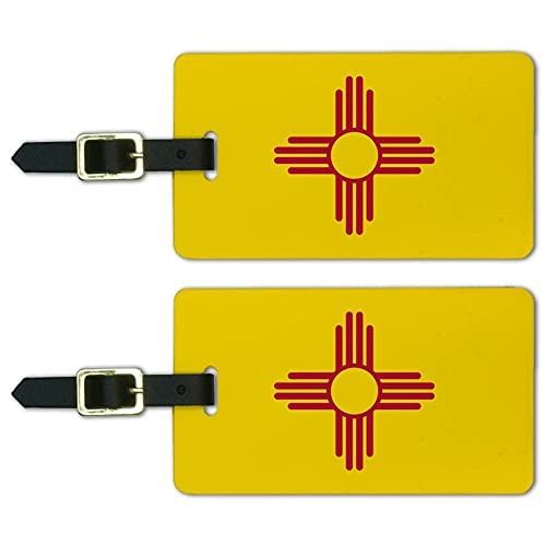 New Mexico State Flag Luggage ID Tags Set of 2