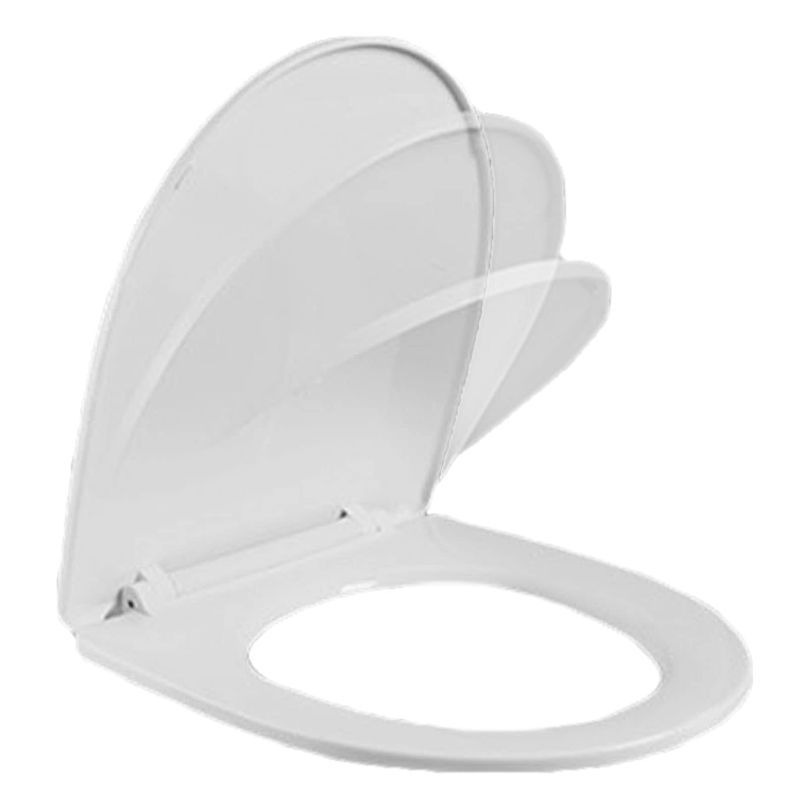 Dxpsxjl One Color Elongated White Plastic Toilet Seat Lid One Click Quick Release Slow Close Fits, Lid, White, Toilet, Elongated, Seat, Plastic, Click, One, Adjustable, Lightweight