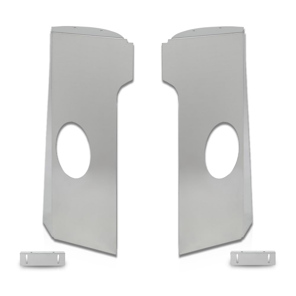 Speaker Brackets Compatible with 1955-1959 Chevy GMC Big Window Cab Corner 6x9 Speaker Brackets Silver