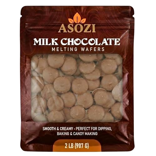 Milk Chocolate Melting Wafers 2LB – Smooth and Creamy Melting Chocolate Perfect for Dipping, Baking, Candy Making, and Decorating Desserts – Ideal for Fountains, Coating, and Molded Chocolates Cocoa Lite