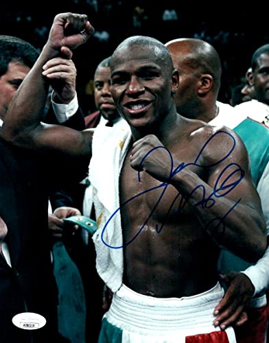 Floyd Mayweather Jr. Signed Autographed 8X10 Photo Post Fight Win