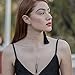 Top Plaza Antique Silver Flower Wrapped Natural Black Agate Healing Crystal Necklace