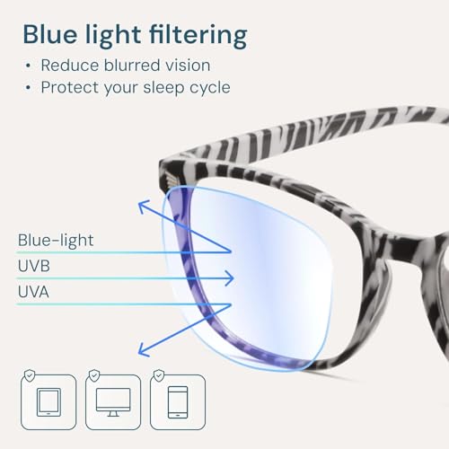 Image of Gaoye Eyewear Frames for Men - Blue Light Blocking Square Glasses, Anti UV Ray Computer Gaming, Blue Blockers for Women