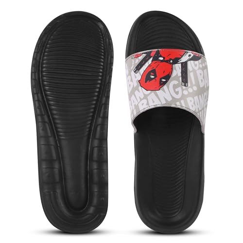 Image of PERY-PAO Sliders Mens White, Black, Grey, Sky blue Solid Design Flip Flop & Slippers