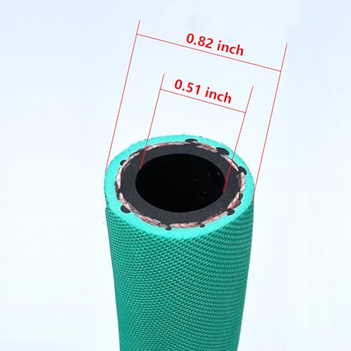 Image of Fuel Line 1 /2 inch inch,High Pressure Fuel Line Hose,15FT 13mm,Engines Fuel Systems,Marine Fuel Hose, Agricultural Machinery Fuel Line,Green,2.8Mpa 400PSI EN854-1TE