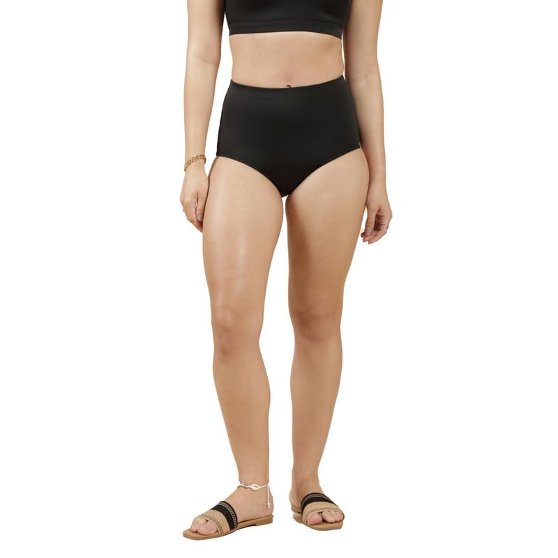 Women Bliss Swim Bottom | Full Coverage | High Waisted | Mesh Lining | Chlorine Resistant-image-40