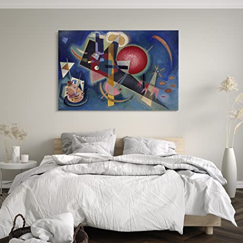 Tableau Kandinsky in Blue 1925 Impression sur Toile 80x60cm