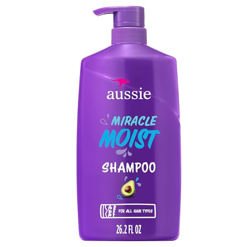 Aussie Miracle Moist Shampoo for All Hair Types - Dry, Curly, Coi...