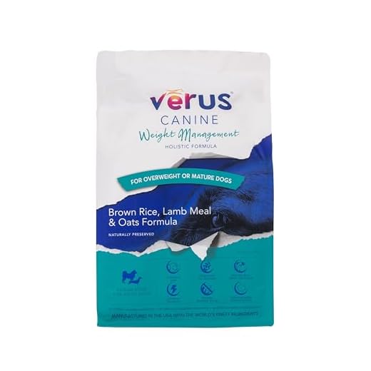 VeRUS Pet Foods Dry Dog Food Lamb, Weight Management Formula 4lb Bag