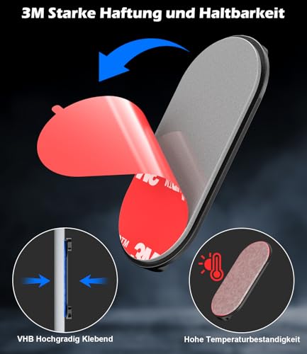 ALAFLY Magnetische Autohalterung Metall für OOONO CO-Driver NO2, Einteilige Integrierte Magnet Halterung, Super Klebepad für Armaturenbrett, Sonnenblende, Glatte Oberfläche für Alle Autos