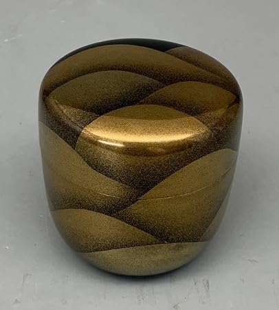 Amazon.co.jp: 輪島 北浜宗貴（造）黒柿山水蒔絵中棗 共箱 渡月橋 茶器