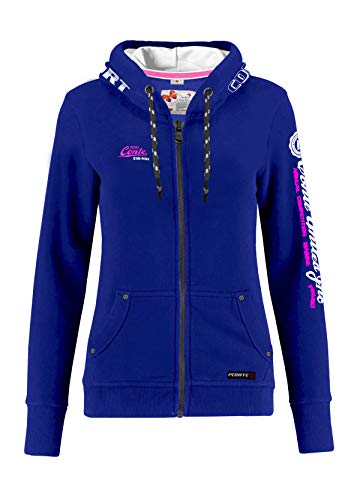 M.Conte Rachel Damen Hooded Sweater Sweat-Shirt-Jacke S M L XL Weiss Blau...