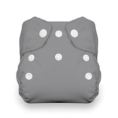 Thirsties Newborn All in One Cloth Diaper, Snap Closure, Fin