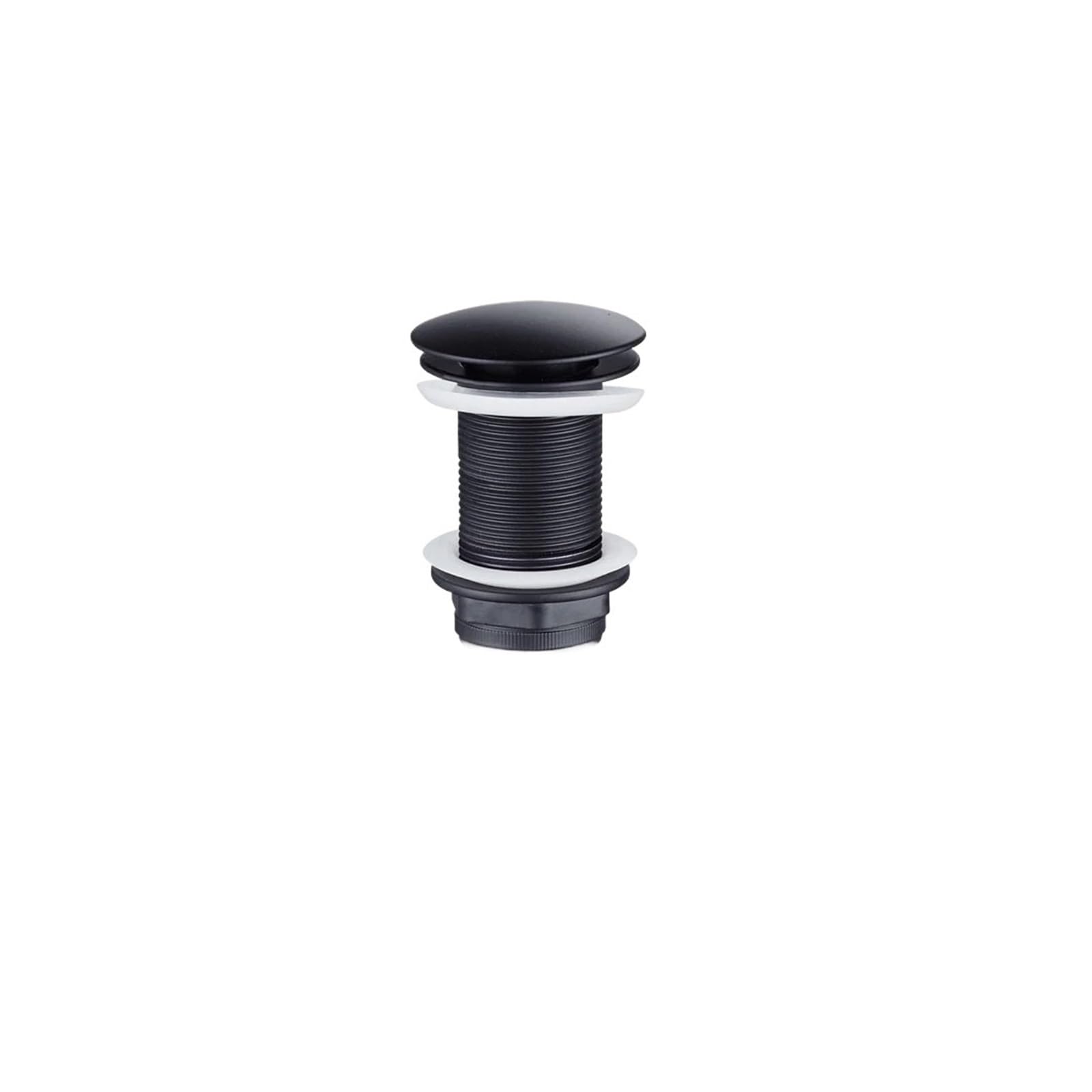 Basin Sink Pop Up Drain Valve For Bathroom Drain Stopper Bath Fixture Brass Set Black Chrome Washbasin Bounce Filter(Black No overflow S)
