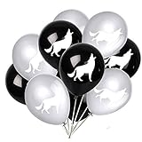 24PCS Wolf Latex Balloons for Wild Wolf Animal Theme Party Supplies-12inch Wolf Balloons Kids Birthday Party, Baby Shower, Festival Party Decorations