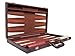 21-inch Backgammon Set - Brown Board and Playing Surface - White and Light Brown Points