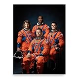 The Artemis 2 Crew Official Portrait Poster Print - Wall Art for Home and Office Decor, No Frame, Large 18"x24"