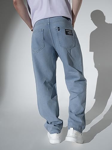 Image of Hubberholme Men's Knee Distressed Loose Fit Jeans