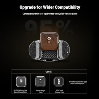 PGYTECH Beetle Clip per fotocamera V2 (Solo Clip), clip per zaino a sgancio rapido, compatibile con Arca-Swiss, carico di 30 kg, sistema SnapLock per fotocamere DSLR/Mirrorless, montaggio istantaneo