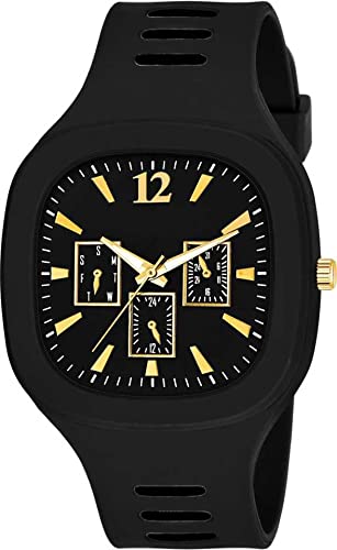 Image of RPS FASHION WITH DEVICE OF R Multocolor Square Dial Analog Silicon Strap Designer Watch Analog Watch
