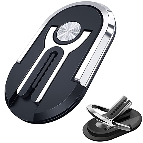 WAMOY Cell Phone Ring Holder 3 in 1 Phone Grips with Phone Rings Phone Kickstand and car Phone Vent Clip Mount Functions (Black)