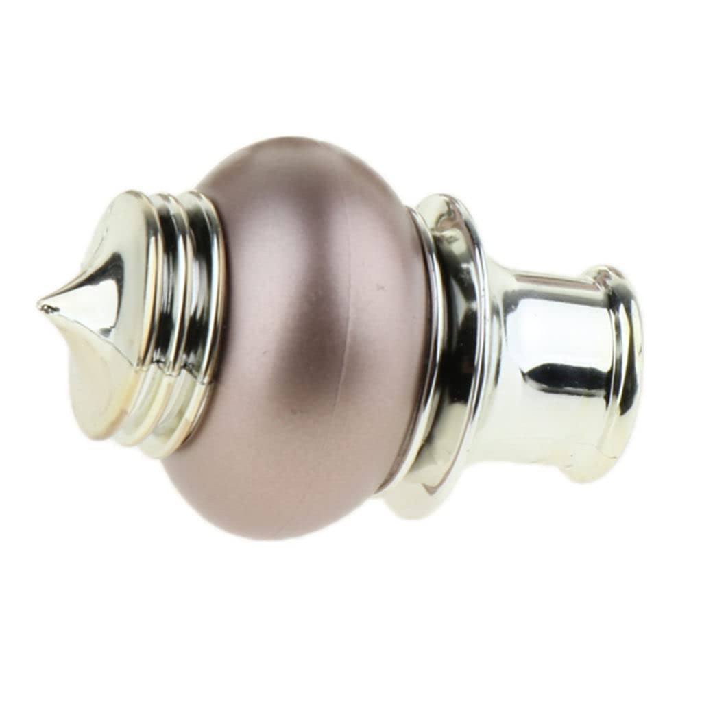 Set van 4 decoratieve eindstukken voor gordijnroedes - 28 mm diameter - roségoud zoals beschreven
