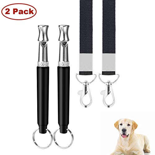 ROFAKU Dog Whistle, Ultrasonic Dog Training Whistles with Adjustable Frequencies, Bark Control Devices