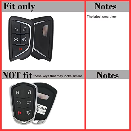 Coque de clé carbone Cadillac CT4 pour clé de voiture