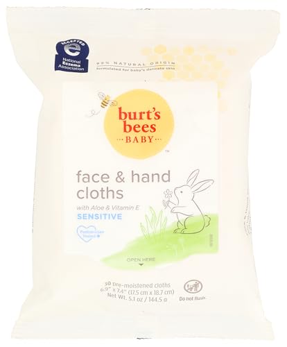 Burt's Bees Baby Chlorine-Free Wipes for Sensitive Skin- 30 Count