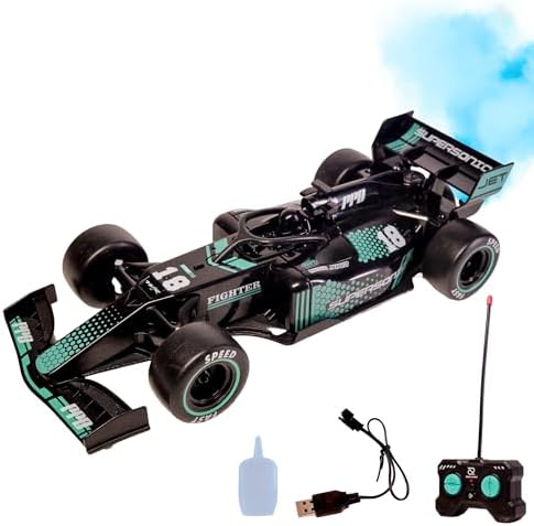 Mist Racing Remote Car VINTRIZ | F1 Remote Control Race Car with Mist Spray | Rechargeable RC ...