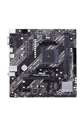 ASUS PRIME A520M-K AMD AM4 (3rd Gen Ryzen) Micro-ATX motherboard (ECC memory, M.2 support, 1Gb Ethernet, M.2 - Image 2