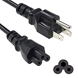 3 Prong Power Cord Replacement Power Cable for Computers, TV, Monitors, Dell ,IBM ,HP ,Asus ,Sony...