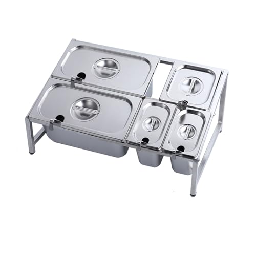 Dispenser telescopico per alimenti in acciaio inox, altezza regolabile per una facile preparazione di condimenti e ingredienti, perfetto per cucine da ristorante e cucina casalinga