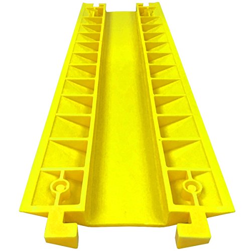 EZ Runner Protector de Cable de PVC - Canal Único - Amarillo (Paquete de 2) miniatura 2