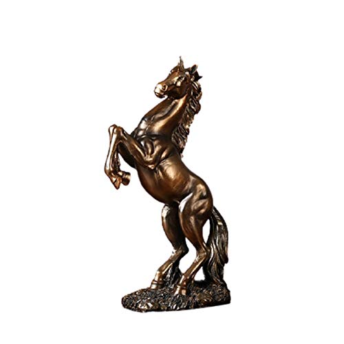 Cadeaux pour passionnés de chevaux : statuette en cuivre design