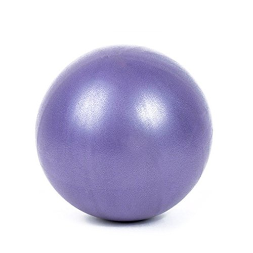 1pièce 25 cm Mini boule de yoga physique Ballon de fitness pour l'entraînement Gym anti Rafale et antidérapant Balles avec paille gonflable Cover