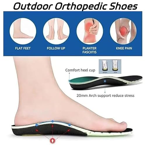 Sawbehind Mens Boots, Sawbehind Leather Boots Mens, Waterproof, Arch Support, Spacious Toe Box Outdoor Orthopedic Shoes4