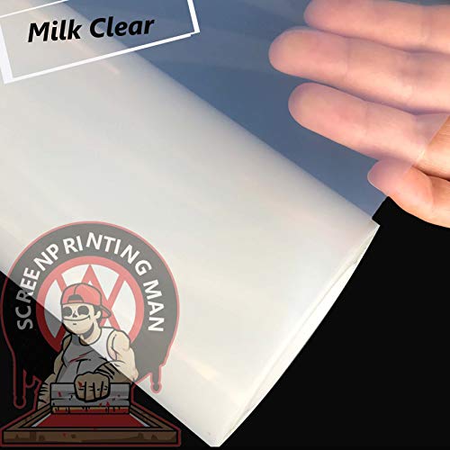 11\"x17\" 100 Sheets Screen Printing Film Waterproof Inkjet Transparent Film for Water-based Pigment and Dye Printers
