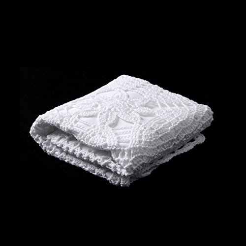 Todos Hand Woven Cotton Throw Pillow Covers, Woven Fine Home Decorative Hand Made Pillow Case Cushion Cover in Asian Styles. 18" X 18", Hand Crafted, Pure White