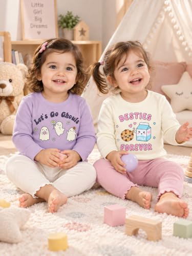 Image of TuddyBuddy 100% Cotton Full Sleeves Half Sleeves Baby Girl's Top Cum T-Shirt for Summer