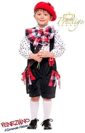VENEZIANO Costume Vestito Abito Travestimento Carnevale Bambino Pittore  Prestige Baby 4/6 - 53881 Anni 06 Multicolor : Giochi e giocattoli