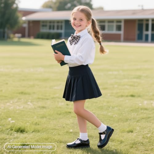 Image of PHIRAMIN Toddler Girl Mary Jane Dress Shoes-Little Girl School Uniform Shoes for Wedding Party
