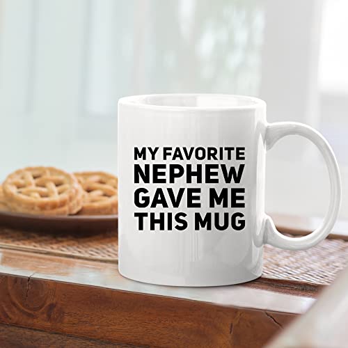 Panvola-My-Favorite-Nephew-Gave-Me-This-Mug-Gift-To-Uncle-Auntie-Mothers-Day-Fathers-Day-New-Aunt-Gifts-Funcle-Ceramic-Coffee-Cup-White-11-oz Panvola My Favorite Nephew Gave Me This Mug Gift To Uncle Auntie Mothers Day Fathers Day New Aunt Gifts Funcle Ceramic Coffee Cup White 11 oz