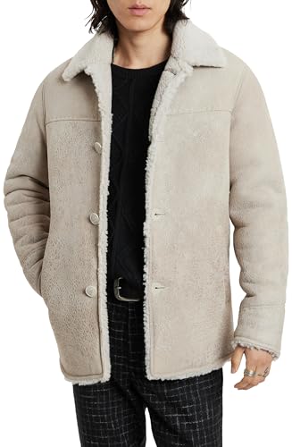 John Varvatos Men's Sammy Shearling