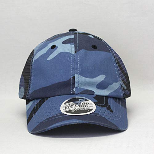 Image of The Vintage Year Washed Cotton Unstructured Soft Mesh Adjustable Trucker Baseball Cap