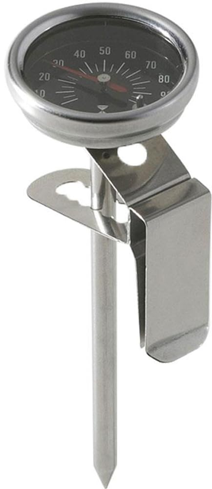 KOGU Coffee Instrument Thermometer, Made in Japan, Stainless Steel, Coffee, Drip, Suitable Temperature, Clip Type, 0-100 °C, 42161, Tsubamesanjo Shimomura