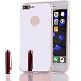 iPhone 7 Plus/8 Plus Mirror Case, YMCCOOL Luxury Mirror Clear Slim TPU Bumper Shock-Absorption Anti-Scratch Protective Case Cover Bright Reflection for iPhone 7 Plus/8 Plus 5.5