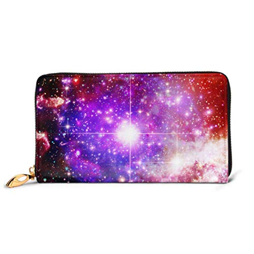 Preisvergleich Produktbild JHGFG Mode Handtasche Reißverschluss Brieftasche Faszinierende Galaxy Nebula Elements Diese Telefon Clutch Geldbörse Abendkupplung Blocking Leder Brieftasche Multi Card Organisieren